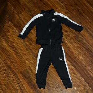 Puma Black and White Kids' Tracksuit